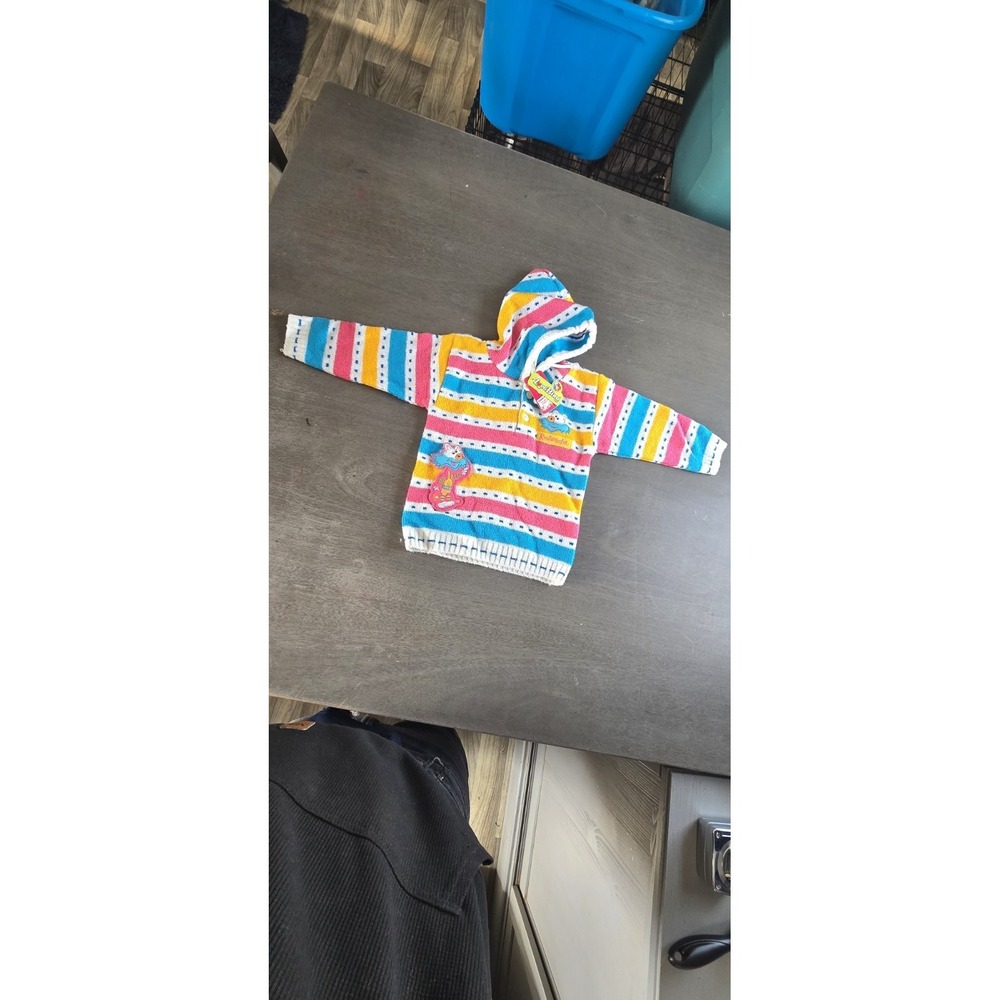 Love Bird by Adishwer Striped Hooded Sweater Size 4-6 Girls